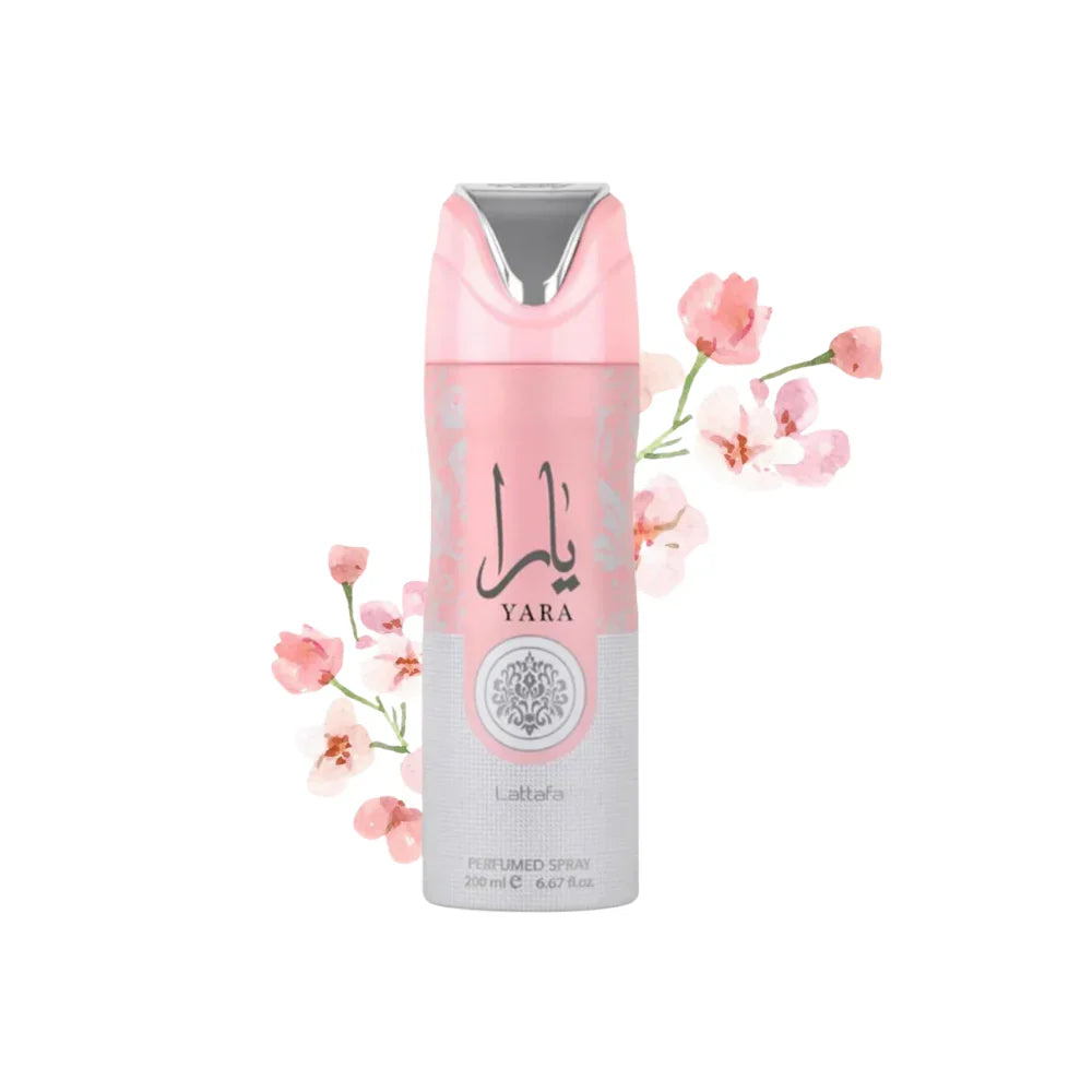 YARA (PINK) DEODORANT SPRAY by Lattafa 6.67oz/200ml Unisex