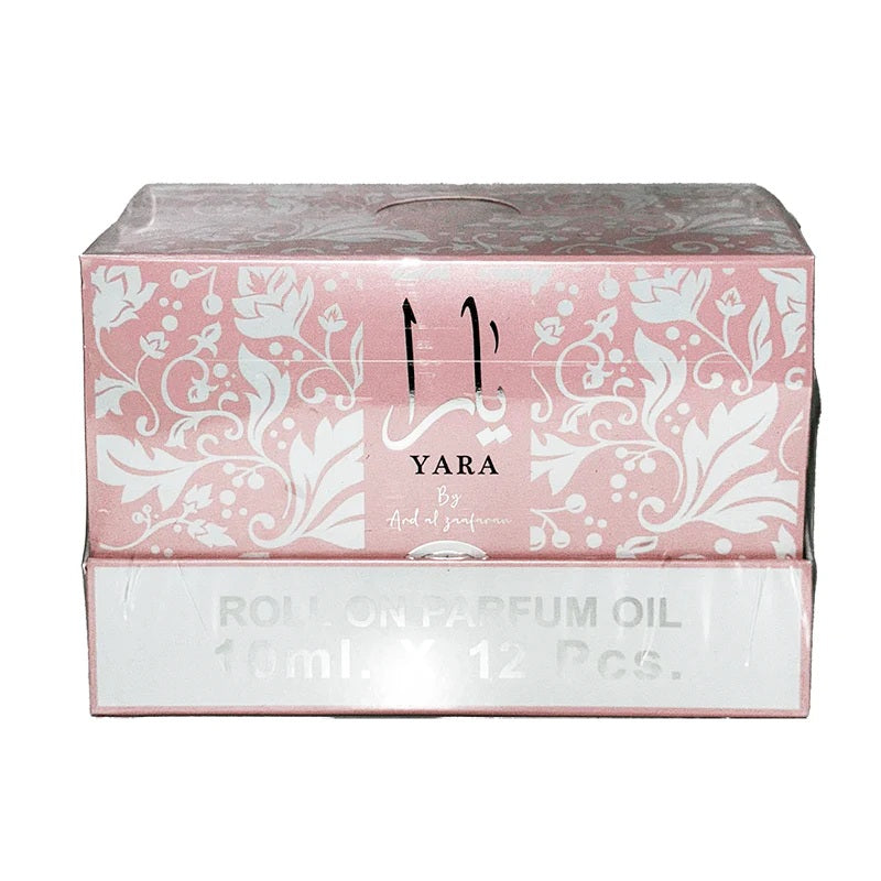Yara Pink Roll-on Oil BOX x12 Units by Lattafa | UrbanOudAirNYC