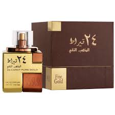 Lattafa 24 Carat Pure Gold 3.4oz EDP Spray For Men  Fast Shipping.