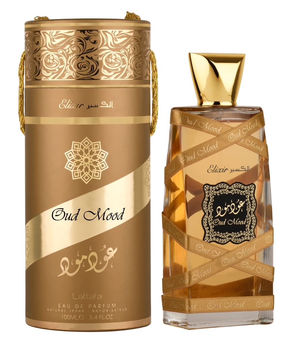 Lattafa Perfumes Oud Mood Elixir for Unisex 3.4 Ounce EDP Spray