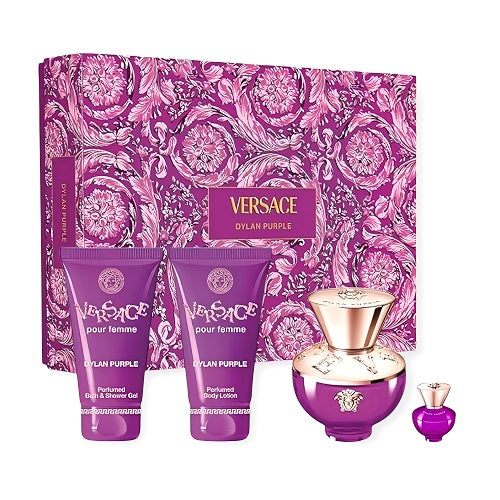 Dylan Purple 4 pieces Gift Set by Versace | UrbanOudAirNYC